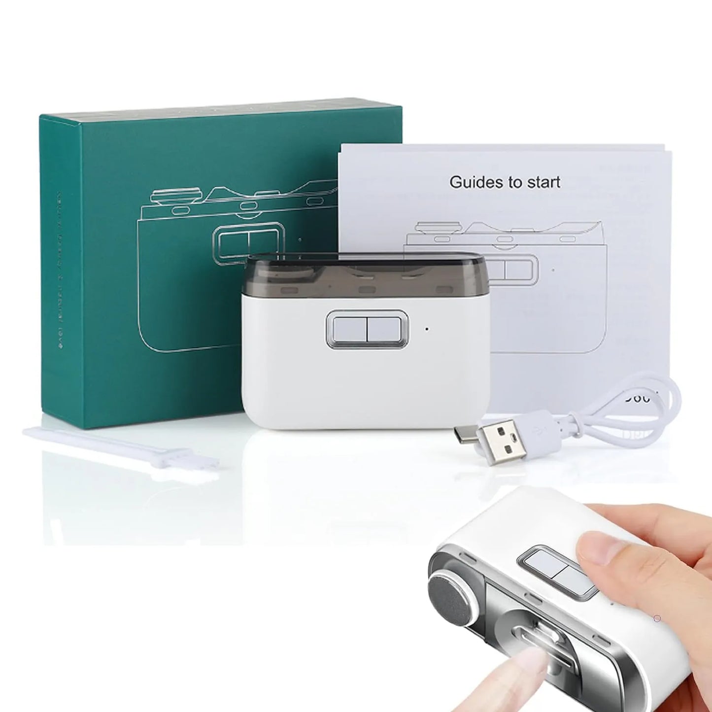 2 in 1 Electric Automatic Nail Clipper Trimmer